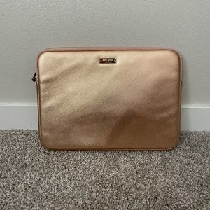 Rose Gold Metallic Laptop Sleeve